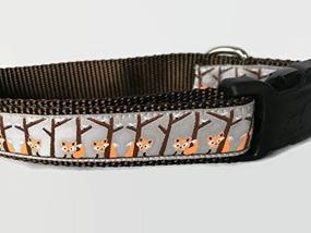 img 2 attached to 🍂 CanineDesign Medium and Large, 1 inch Wide, Adjustable Nylon Autumn Dog Collar for Fall