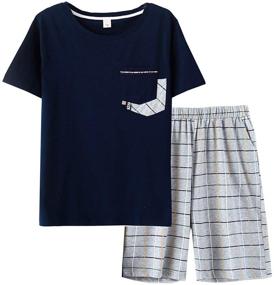 img 4 attached to 🩳 SweetLeisure BYX Big Boys Fashion Summer Shorts Pajama Sets для возраста от 12 до 20 лет