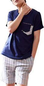 img 3 attached to 🩳 SweetLeisure BYX Big Boys Fashion Summer Shorts Pajama Sets для возраста от 12 до 20 лет