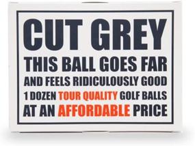 img 3 attached to 3-Piece Urethane Grey Golf Balls, Cut (12-Pack)