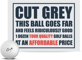 img 4 attached to 3-Piece Urethane Grey Golf Balls, Cut (12-Pack)