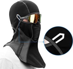 img 3 attached to ❄️ Balaclava Ski Mask - Windproof Fleece Thermal for Men and Women, Cold Weather