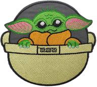 yoda spaceship embroidered inches patch logo