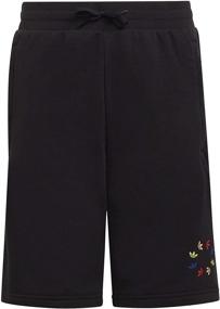 img 4 attached to Adidas Originals Adicolor Shorts Black Girls' Clothing