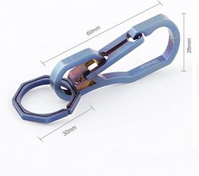 img 2 attached to EDC Titanium Multi Tool Keychain Hook for Outdoor Camping & Hiking