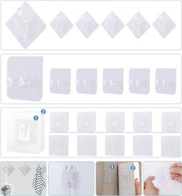 img 4 attached to 🚽 18-Piece Bathroom Multipurpose Adhesive Kit for Easy Removal