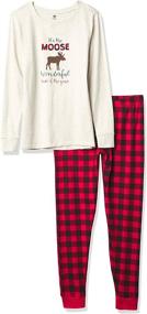 img 4 attached to 🎅 Hudson Baby Holiday Matching Family Pajama Sets