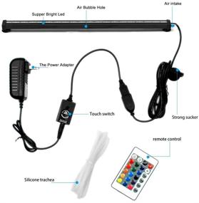 img 1 attached to SZMiNiLED Aquarium Light with Air Bubble Hole, 5050 RGB LED Fish Tank Light with 16 Colors and 4 Modes, IP68 Waterproof LED Aquarium Lights with Remote Controller for Fish Tank - Enhanced SEO