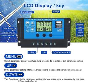 img 2 attached to ⚡️ Gdcreestar Солнечный контроллер заряда USB 12V / 24V Auto 10A - PWM Солнечный панельный контроллер батареи 10Amp Солнечный регулятор с двойным USB ЖК-дисплеем - Подходит для малых солнечных систем