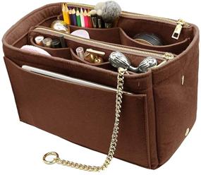 img 3 attached to 👜 Efficient Organizer Insert: Bottle Holder & Shaper for Women's Accessories