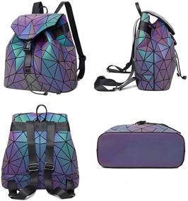 img 2 attached to Geometric Luminous Reflective Crossbody Messenger