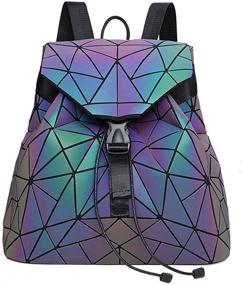 img 3 attached to Geometric Luminous Reflective Crossbody Messenger