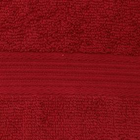 img 1 attached to TRIDENT Fresh Hand Towels, Set of 4, 100% Cotton, Highly Absorbent Bathroom Hand Towels, Super Soft Salon Towels (Red)