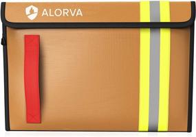 img 3 attached to Alorva Fireproof & Water-Resistant Document Bag – Ultimate Protection for Legal Documents & Valuables – Strong Double-Layered Zippered Design – Firefighter Designed (Beige)