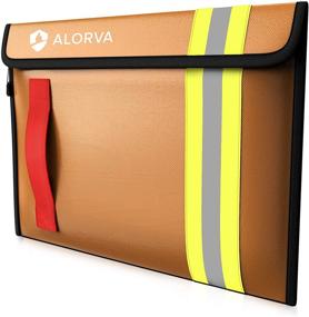img 4 attached to Alorva Fireproof & Water-Resistant Document Bag – Ultimate Protection for Legal Documents & Valuables – Strong Double-Layered Zippered Design – Firefighter Designed (Beige)