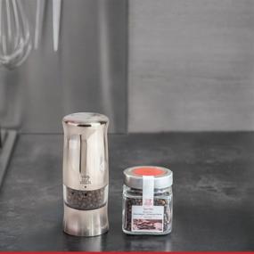 img 1 attached to 🧂 Brushed Chrome Peugeot Zeli Pepper Mill - Enhances Kitchen Experience with Perfect Seasoning