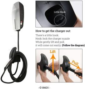 img 1 attached to 💡 Efficient Cable Organizer for Tesla Charging: BMZX Wall Mount Bracket Charger Holder for Model S/X/3/Y