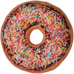 img 4 attached to 40cm Large Doughnut Throw Pillow - Soft Novelty Doughnut Shaped Ring Plush Cushion Pillow