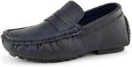 👞 hawkwell kids penny loafer moccasin dress driver shoes for toddlers and little kids logo