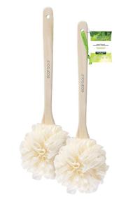 img 4 attached to 🌿 EcoTools Ecopouf Loofah With Bamboo Handle: A Dual-Pack Scrubber Set for Ultimate Bath and Shower Experience, Assorted Colors, Suitable for both Men & Women