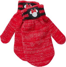 img 3 attached to Disney Girls 4 Pack Gloves or Mittens Featuring Minnie Mouse and Vampirina (Toddler/Little Girls)