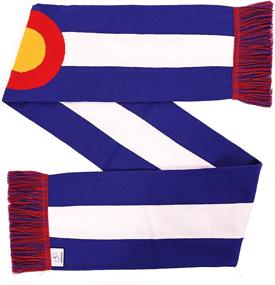 img 3 attached to 🧣 High Definition HD Knit Scarf featuring the Colorado Flag