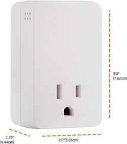 img 1 attached to 💡 GE UltraPro Surge Protector 2-Pack with Audible Alarm & Outlet Extender - White, 1080 Joules, End of Service Alarm, Warranty