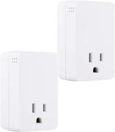 💡 ge ultrapro surge protector 2-pack with audible alarm & outlet extender - white, 1080 joules, end of service alarm, warranty logo