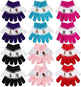 img 4 attached to Winter Knitted Magic Stretch Gloves for Kids - Falari Wholesale School Gifts