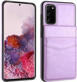 img 2 attached to 📱 LakiBeibi Samsung S20 FE 5G Wallet Case - Stylish Purple Dual Layer PU Leather Flip Cover with Card Holders - Reliable Protection