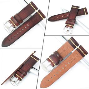 img 3 attached to 👩 18mm Genuine Handmade Strap Selection for Women's Watches