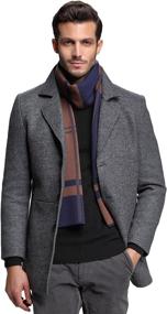 img 2 attached to 🧣 RIONA Winter Cashmere Australian Knitted Men's Scarf Collection: Luxurious Accessories for Cold Weather