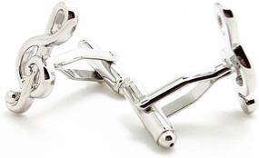 img 1 attached to Covink® Treble Cufflinks French Silver