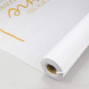 img 2 attached to 👰 Venker Wedding Aisle Runner: Dazzling Gold Printed Décor for Outdoor & Indoor Events - 100ft x 3ft Polyester Paper, Single-Use Convenience
