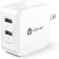 🔌 iclever boostcube 2nd gen 24w dual usb wall charger with smartid for iphone, ipad & more logo