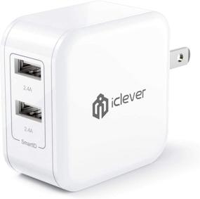 img 4 attached to 🔌 iClever BoostCube 2nd Gen 24W Dual USB Wall Charger with SmartID for iPhone, iPad & More