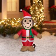 🐵 inflatable monkey for holiday time, 4 inches logo