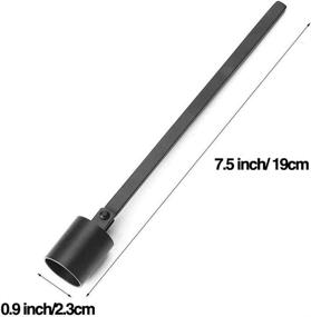 img 3 attached to Black Stainless Steel Polished Candle Snuffer by YESON - Safely Extinguish Wick and Enhance Candle Safety