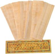 craftsofegypt: 10 egyptian papyrus paper blank bookmarks for art projects and schools - high-quality 7.2 x 2.0 inch (5x18 cm) bookmarks logo