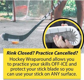 img 1 attached to 🏒 Hockey Stick Blade Wrap Around Protector for Off Ice Training - Enhancing Hockey Accessories for Practice, Gift, Equipment, and Gear