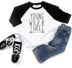 img 3 attached to 🧢 3rd Birthday Boy Raglan | Bump and Beyond Designs Boy's Third Birthday Shirt