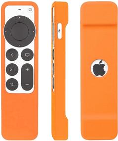 img 2 attached to TOKERSE Silicone Case Cover For Apple TV 4K /HD 5Th 2021 Siri Remote (2Nd Generation) - Anti-Slip Shock Proof Soft Remote Cover Case For Apple TV 2021 4K / HD Siri Remote Controller (2Nd Gen) - Orange