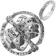 я и ты 2019: винтажное астрономическое кольцо в виде сферы - идеальный складной космический подарок для твоего возлюбленного. логотип