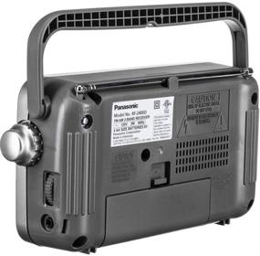 img 2 attached to 📻 Panasonic RF-2400D AM/FM Radio: Enhanced Sound Quality in Sleek Silver/Grey Design