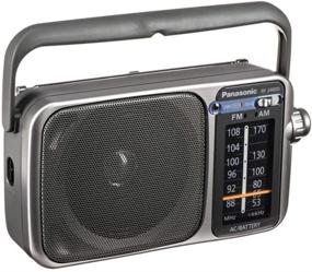 img 4 attached to 📻 Panasonic RF-2400D AM/FM Radio: Enhanced Sound Quality in Sleek Silver/Grey Design