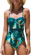 🌴 cupshe tropical moulded adjustable swimsuit: stylish women's clothing for the beach logo