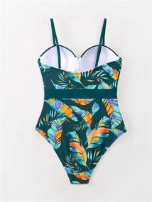 img 1 attached to 🌴 CUPSHE Tropical Moulded Adjustable Swimsuit: Stylish Women's Clothing for the Beach