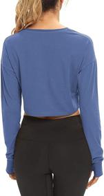 img 3 attached to Mippo Womens Sleeve Basic Pullover