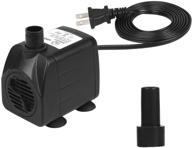 🐠 jerepet 10w 160 gph small fountain water pump - ultra quiet submersible pumps for aquariums, fountains, statuary, ponds, fish tanks, hydroponics - us plug logo