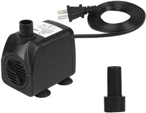 img 4 attached to 🐠 JEREPET 10W 160 GPH Small Fountain Water Pump - Ultra Quiet Submersible Pumps for Aquariums, Fountains, Statuary, Ponds, Fish Tanks, Hydroponics - US Plug